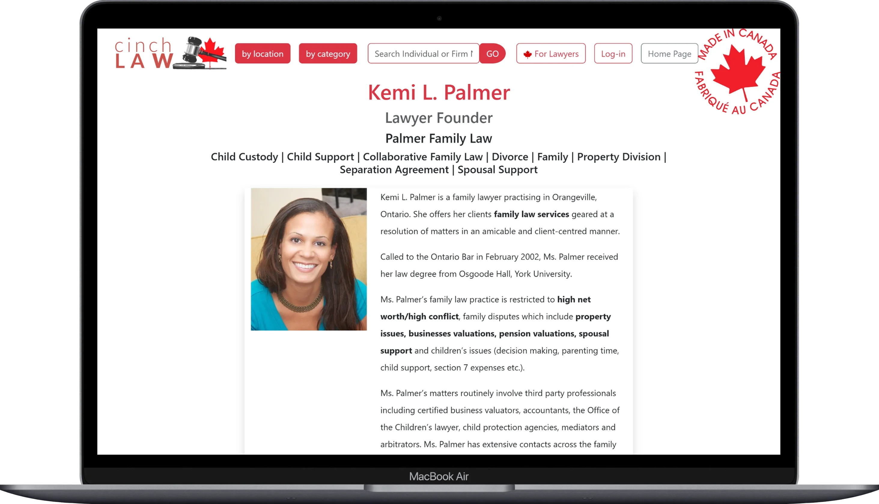 cinchlaw listing sample 2