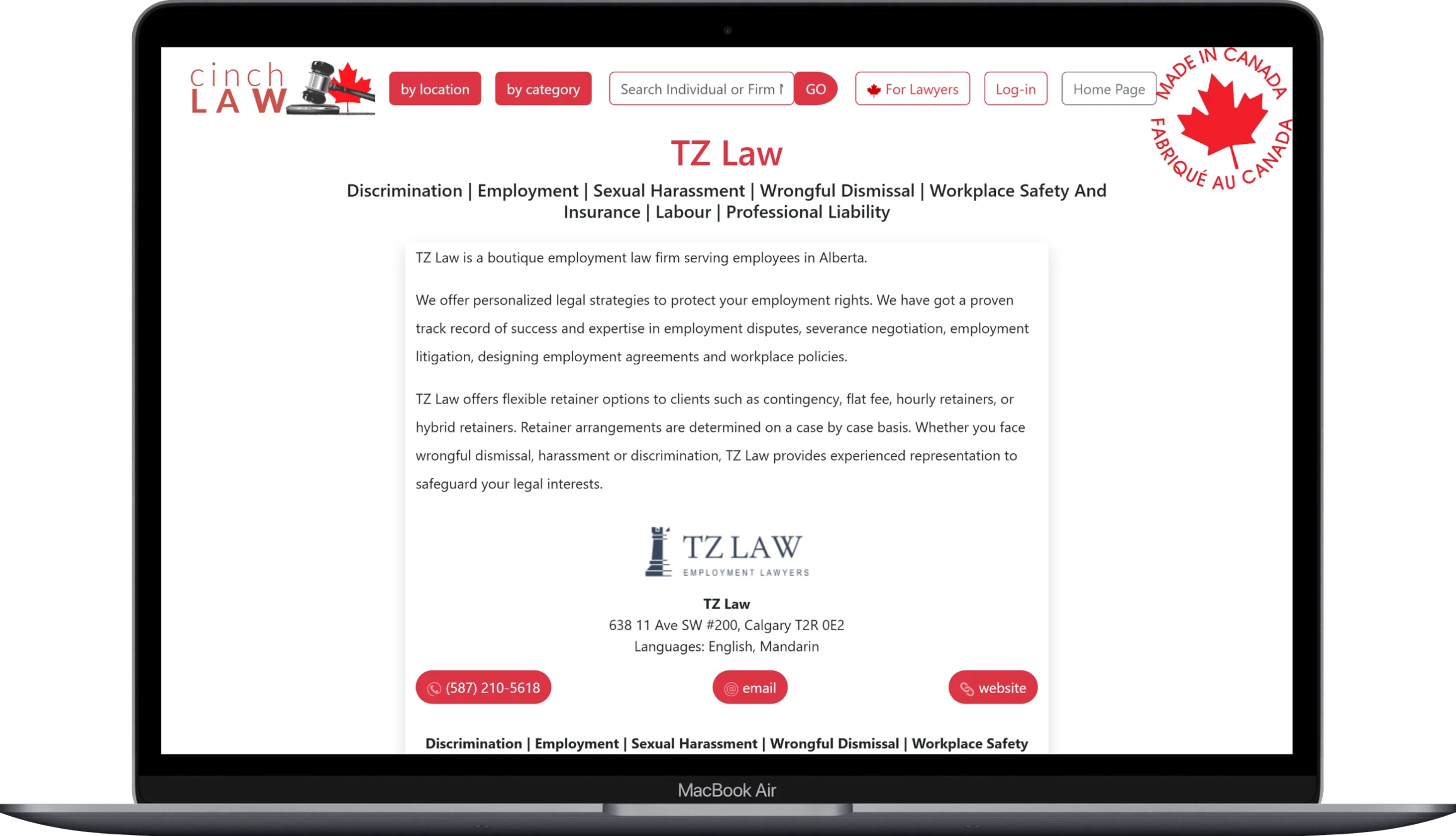 cinchlaw listing sample 3